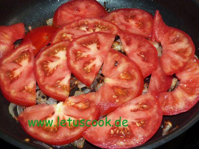 Auberginen-Tomaten Pfanne