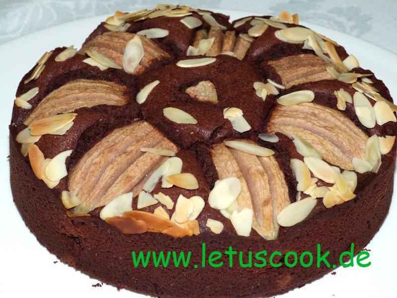 Schoko-Birnen Torte - let us cook