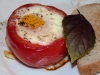 Überbackene Tomaten mit Ei